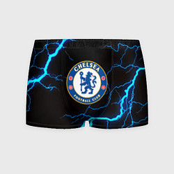 Трусы-боксеры мужские Chelsea шторм молнии текстура, цвет: 3D-принт