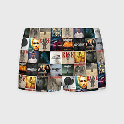Трусы-боксеры мужские Skillet - обложки альбомов и песен, цвет: 3D-принт
