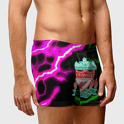 Трусы-боксеры мужские Liverpool неоновые молнии, цвет: 3D-принт — фото 2