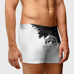 Трусы-боксеры мужские Манчестер сити просто краски, цвет: 3D-принт — фото 2
