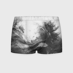 Мужские трусы Серые морские волны абстракция