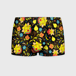 Трусы-боксеры мужские Хохлома узор, цвет: 3D-принт