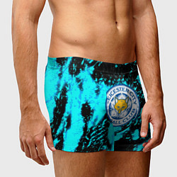 Трусы-боксеры мужские Лестер сити голубые краски, цвет: 3D-принт — фото 2