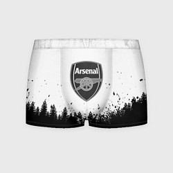 Трусы-боксеры мужские Arsenal черный лес, цвет: 3D-принт