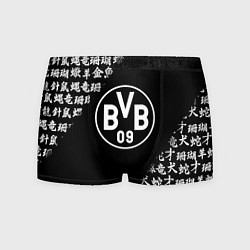 Трусы-боксеры мужские Borussia китайские символы текстура, цвет: 3D-принт