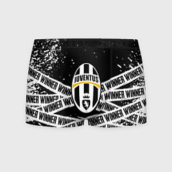 Трусы-боксеры мужские Juventus подедитель краски, цвет: 3D-принт