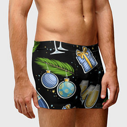 Трусы-боксеры мужские Новогодний вайб, цвет: 3D-принт — фото 2