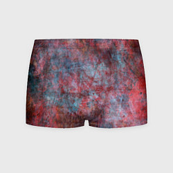 Мужские трусы Абстракция - red rust on blue