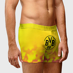 Трусы-боксеры мужские Borussia камуфляж желтый текстура, цвет: 3D-принт — фото 2