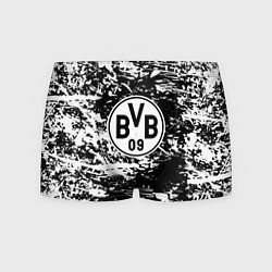 Трусы-боксеры мужские Боруссиа белые краски, цвет: 3D-принт