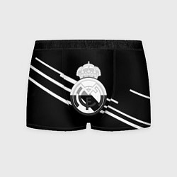 Трусы-боксеры мужские Реал Мадрид полосы текстура линии, цвет: 3D-принт