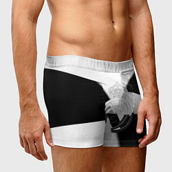 Трусы-боксеры мужские Реал Мадрид геометрия полосы, цвет: 3D-принт — фото 2