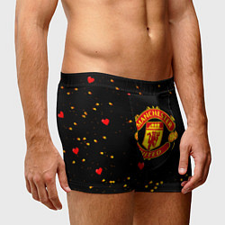 Трусы-боксеры мужские Манчестер Юнайтед пиксели, цвет: 3D-принт — фото 2