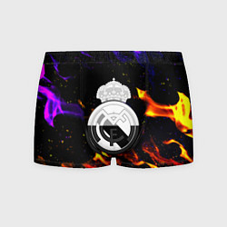 Мужские трусы Реал Мадрид огонь текстура