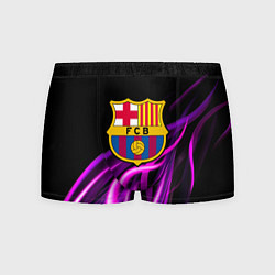 Мужские трусы Барселона неоновый огонь текстура