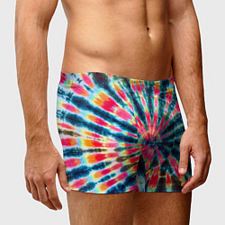 Трусы-боксеры мужские Tie dye, цвет: 3D-принт — фото 2