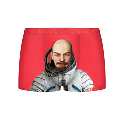 Трусы-боксеры мужские Ленин космонавт, цвет: 3D-принт