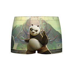 Трусы-боксеры мужские Кунг фу панда, цвет: 3D-принт