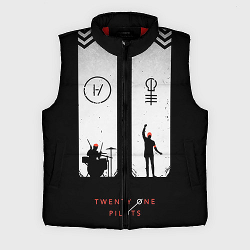 Мужской жилет Twenty One Pilots: Lines / 3D-Красный – фото 1