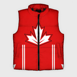 Мужской жилет Сборная Канады: домашняя форма, цвет: 3D-черный