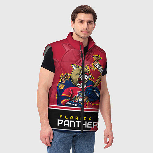 Мужской жилет Florida Panthers / 3D-Светло-серый – фото 3