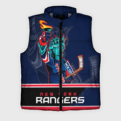Мужской жилет New York Rangers, цвет: 3D-светло-серый