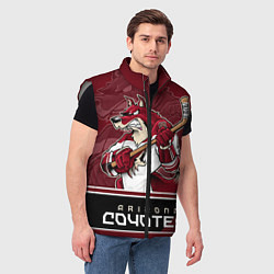 Мужской жилет Arizona Coyotes, цвет: 3D-светло-серый — фото 2