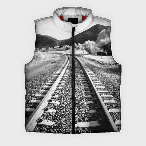 Мужской жилет Железная дорога / 3D-Красный – фото 1