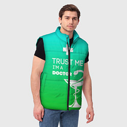 Мужской жилет Trust me, i'm a doctor, цвет: 3D-черный — фото 2
