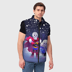 Мужской жилет Sans & Papyrus, цвет: 3D-черный — фото 2