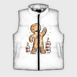 Мужской жилет Печенюшка, цвет: 3D-светло-серый