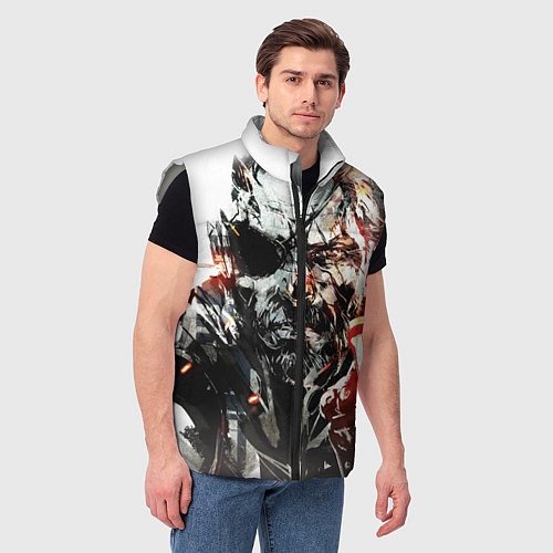 Мужской жилет Metal gear solid 5 / 3D-Светло-серый – фото 3