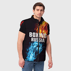 Мужской жилет Boxing Russia, цвет: 3D-красный — фото 2