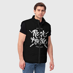 Мужской жилет Rock Music, цвет: 3D-черный — фото 2