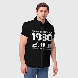 Мужской жилет Дата выпуска 1980, цвет: 3D-черный — фото 2