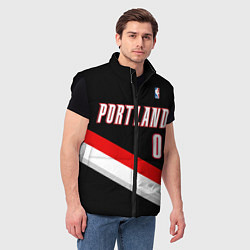 Мужской жилет Portland Trail Blazers 0, цвет: 3D-черный — фото 2