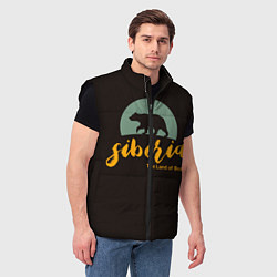 Мужской жилет Siberia: Land of Bears, цвет: 3D-черный — фото 2