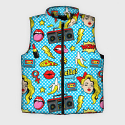 Мужской жилет Девочка из комикса, цвет: 3D-черный