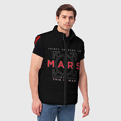 Мужской жилет 30 STM: This is war black, цвет: 3D-красный — фото 2