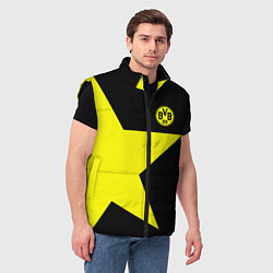 Мужской жилет FC Borussia Dortmund: Star, цвет: 3D-черный — фото 2