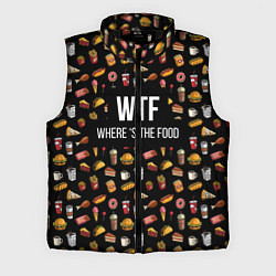 Мужской жилет WTF Food, цвет: 3D-черный