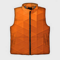Мужской жилет Orange abstraction, цвет: 3D-светло-серый
