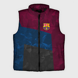 Мужской жилет FC Barcelona: Dark polygons, цвет: 3D-черный