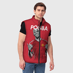 Мужской жилет FC MU: Pogba, цвет: 3D-черный — фото 2