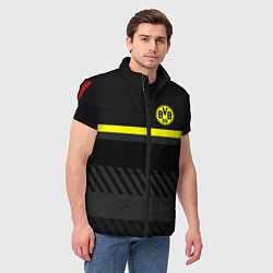 Мужской жилет FC Borussia 2018 Original #3, цвет: 3D-красный — фото 2