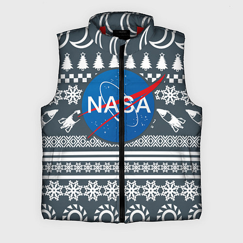 Мужской жилет NASA: New Year / 3D-Красный – фото 1
