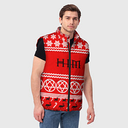 Мужской жилет Праздничный HIM, цвет: 3D-черный — фото 2