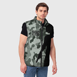 Мужской жилет PUBG: Camo Shadow, цвет: 3D-черный — фото 2