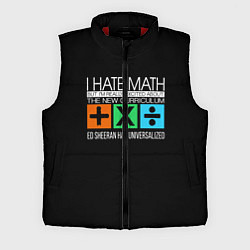 Мужской жилет Ed Sheeran: I hate math, цвет: 3D-красный