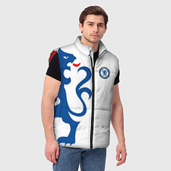 Мужской жилет FC Chelsea: White Lion, цвет: 3D-красный — фото 2